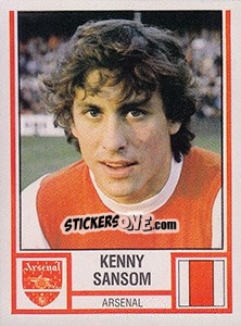 Sticker Kenny Sansom - UK Football 1980-1981 - Panini