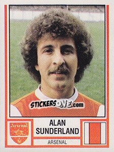 Cromo Alan Sunderland - UK Football 1980-1981 - Panini