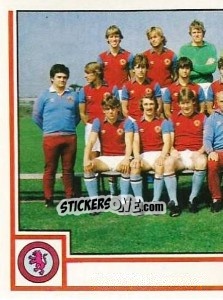 Sticker Team Photo (puzzle 1) - UK Football 1980-1981 - Panini