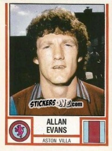 Figurina Allan Evans - UK Football 1980-1981 - Panini