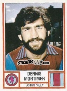 Cromo Dennis Mortimer - UK Football 1980-1981 - Panini