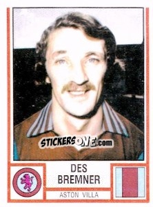 Sticker Des Bremner - UK Football 1980-1981 - Panini