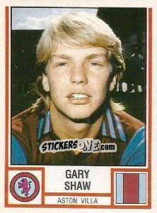Figurina Gary Shaw - UK Football 1980-1981 - Panini