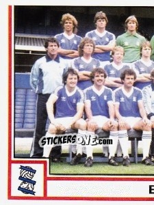 Sticker Team Photo (puzzle 1) - UK Football 1980-1981 - Panini