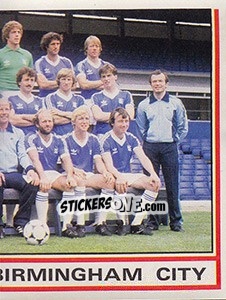 Sticker Team Photo (puzzle 2) - UK Football 1980-1981 - Panini