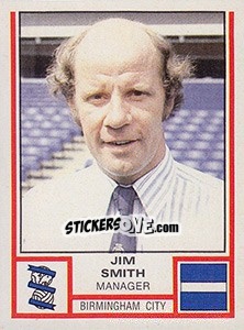 Sticker Jim Smith - UK Football 1980-1981 - Panini
