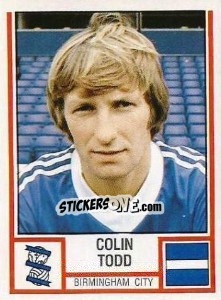 Cromo Colin Todd - UK Football 1980-1981 - Panini