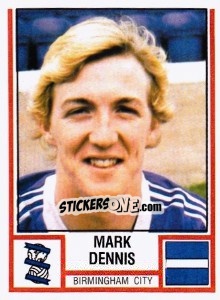 Cromo Mark Dennis - UK Football 1980-1981 - Panini