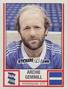Figurina Archie Gemmill - UK Football 1980-1981 - Panini