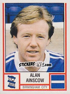 Figurina Alan Ainscow - UK Football 1980-1981 - Panini