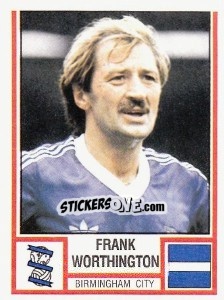 Cromo Frank Worthington - UK Football 1980-1981 - Panini