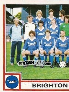 Sticker Team Photo (puzzle 1) - UK Football 1980-1981 - Panini