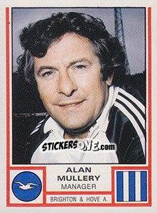 Figurina Alan Mullery - UK Football 1980-1981 - Panini