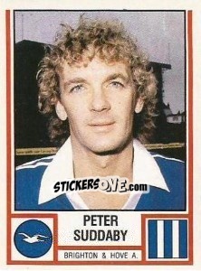 Sticker Peter Suddaby - UK Football 1980-1981 - Panini