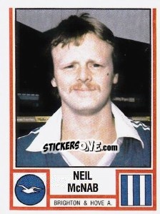 Cromo Neil McNab - UK Football 1980-1981 - Panini