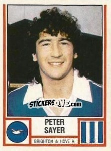 Figurina Peter Sayer - UK Football 1980-1981 - Panini