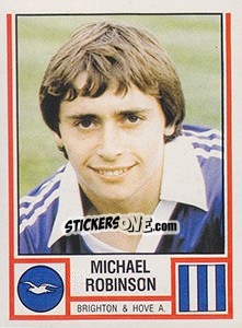 Sticker Michael Robinson - UK Football 1980-1981 - Panini