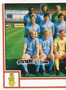 Sticker Team Photo (puzzle 1) - UK Football 1980-1981 - Panini