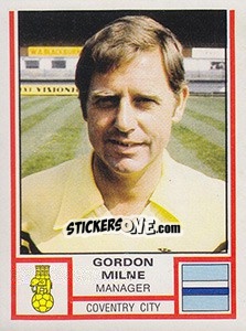 Cromo Gordon Milne - UK Football 1980-1981 - Panini