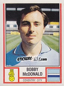 Figurina Bobby McDonald - UK Football 1980-1981 - Panini