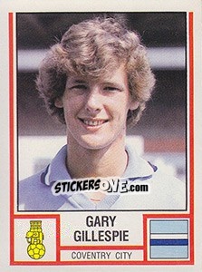 Cromo Gary Gillespie - UK Football 1980-1981 - Panini