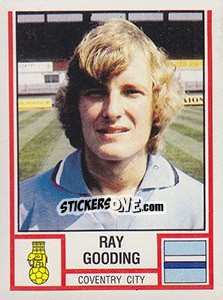 Cromo Ray Gooding - UK Football 1980-1981 - Panini