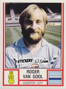 Cromo Roger van Gool - UK Football 1980-1981 - Panini