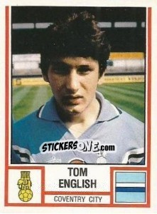 Sticker Tom English - UK Football 1980-1981 - Panini