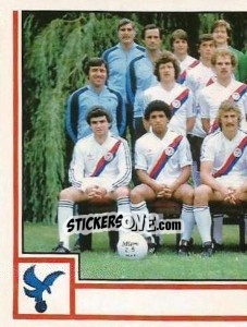 Sticker Team Photo (puzzle 1) - UK Football 1980-1981 - Panini