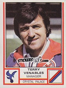 Cromo Terry Venables - UK Football 1980-1981 - Panini