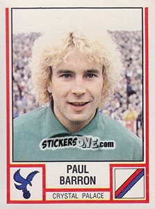 Sticker Paul Barron - UK Football 1980-1981 - Panini