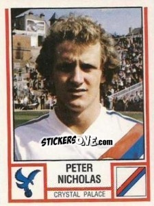 Sticker Peter Nicholas - UK Football 1980-1981 - Panini