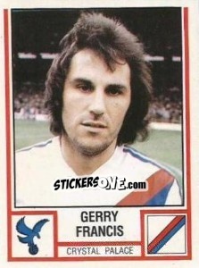 Sticker Gerry Francis - UK Football 1980-1981 - Panini