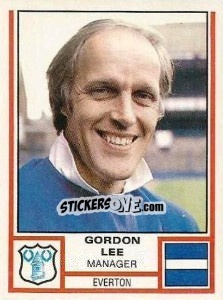 Sticker Gordon Lee - UK Football 1980-1981 - Panini