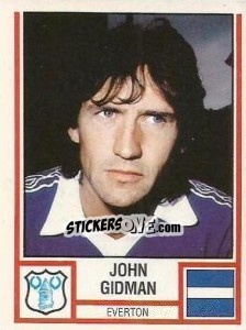 Sticker John Gidman - UK Football 1980-1981 - Panini