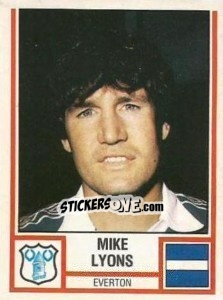 Figurina Mike Lyons - UK Football 1980-1981 - Panini