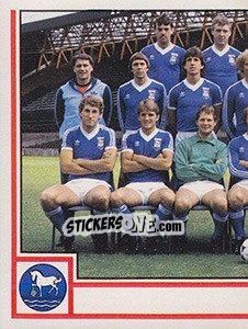 Sticker Team Photo (puzzle 1) - UK Football 1980-1981 - Panini