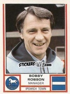 Cromo Bobby Robson - UK Football 1980-1981 - Panini