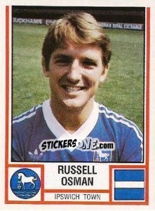 Sticker Russell Osman - UK Football 1980-1981 - Panini