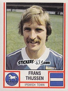 Sticker Franz Thijssen - UK Football 1980-1981 - Panini