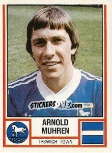 Sticker Arnold Muhren - UK Football 1980-1981 - Panini