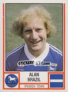 Cromo Alan Brazil - UK Football 1980-1981 - Panini