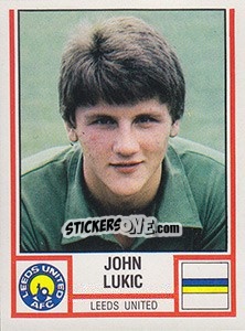 Figurina John Lukic - UK Football 1980-1981 - Panini