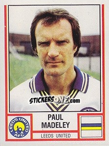 Figurina Paul Madeley - UK Football 1980-1981 - Panini