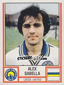 Sticker Alex Sabella - UK Football 1980-1981 - Panini