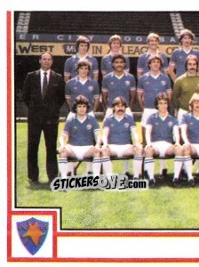 Sticker Team Photo (puzzle 1) - UK Football 1980-1981 - Panini