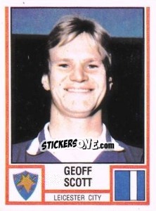 Figurina Geoff Scott - UK Football 1980-1981 - Panini