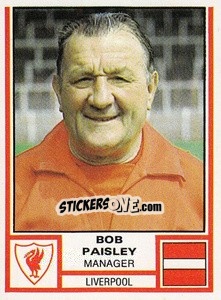 Sticker Bob Paisley - UK Football 1980-1981 - Panini