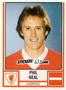 Figurina Phil Neal - UK Football 1980-1981 - Panini