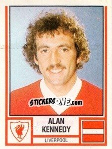 Figurina Alan Kennedy - UK Football 1980-1981 - Panini